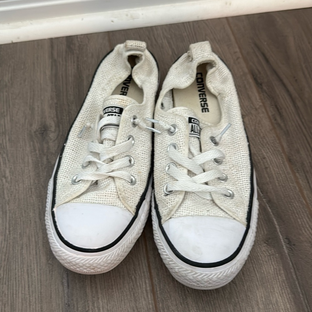 Converse White Canvas Sneakers